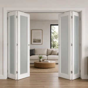 1 Panel Bi-Fold Frosted Glass Door