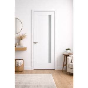 Fiberglass 1 Narrow Lite Double Entry Door
